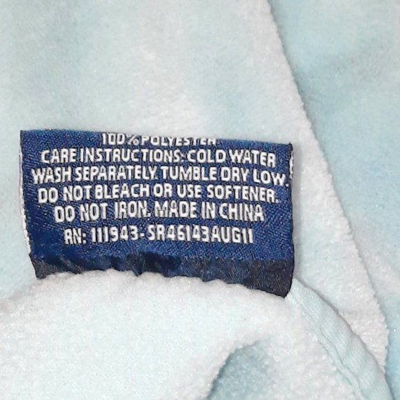 Northpoint Baby Monkey I Love Hugs Blue Lovey Security Blanket 37" X 29" - Picture 7 of 7